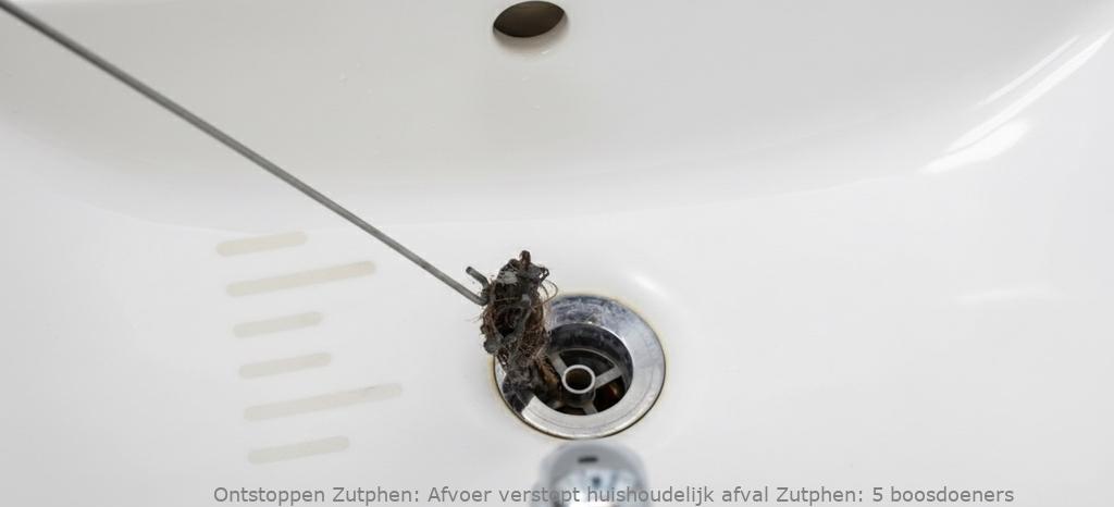 Afvoer verstopt huishoudelijk afval Zutphen: 5 boosdoeners