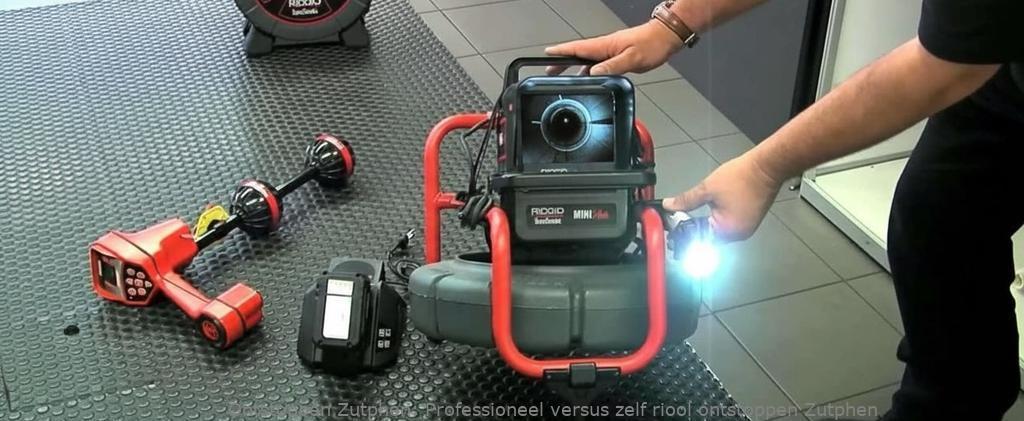 Professioneel versus zelf riool ontstoppen Zutphen